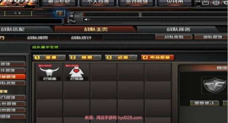 cf战队队徽设置了怎么不显示？